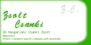 zsolt csanki business card